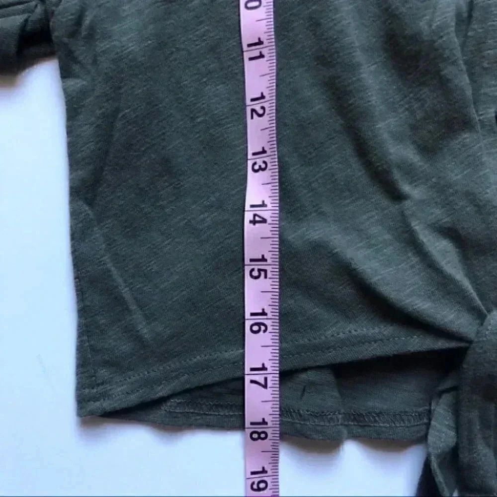 Splendid Anthropologie Military Olive Green Top Size X-Small NWT - Picture 5 of 7